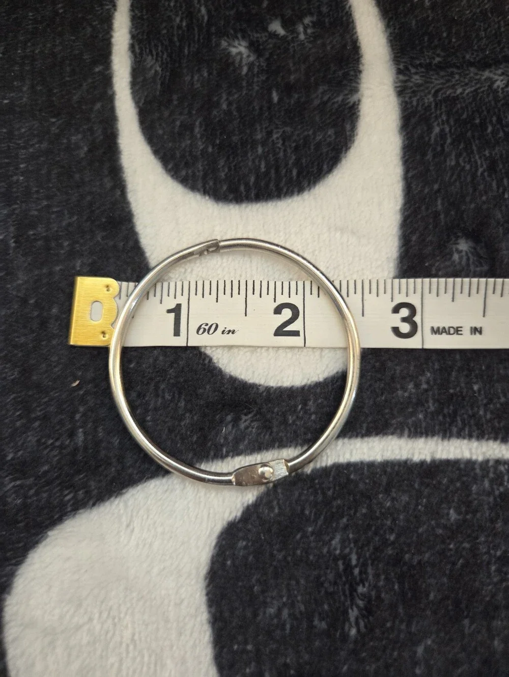 Silver Hoop Binder Rings Set of 5 - Sleek Silver Rings for Crafts & Organization